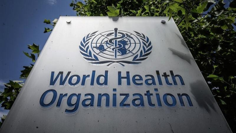 Biển hiệu của Tổ chức Y tế Thế giới.