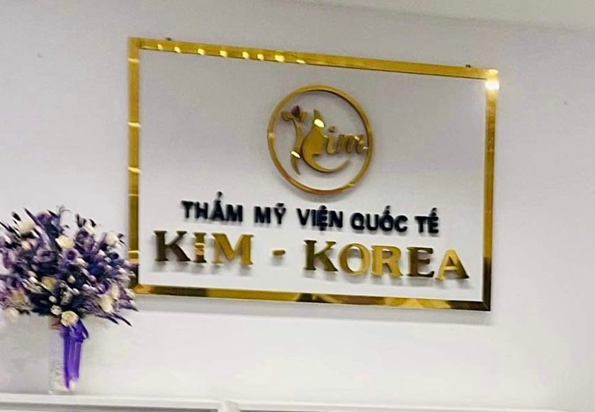 Thẩm mỹ viện Kim – Korean nằm tại số 38 ngõ 133 Thái Hà (Đống Đa, Hà Nội). Ảnh: Báo Pháp Luật