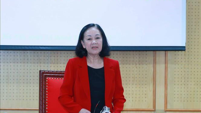 Trưởng Ban Tổ chức Trung ương Trương Thị Mai.