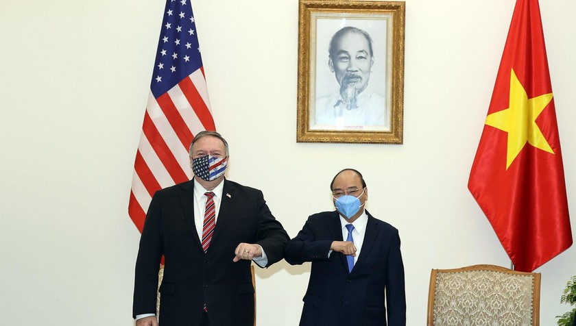 Thủ tướng Chính phủ Nguyễn Xuân Phúc tiếp Ngoại trưởng Hoa Kỳ Michael Pompeo.