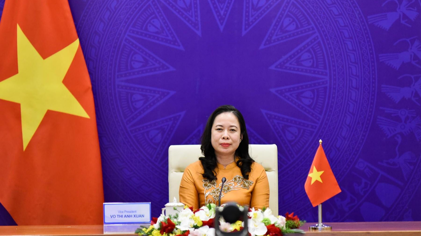 Phó Chủ tịch nước Võ Thị Ánh Xuân dự Diễn đàn. Ảnh: Nguyễn Hồng/Báo Thế giới và Việt Nam