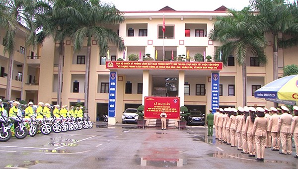 CSGT Công an tỉnh Lạng Sơn ra quân, góp phần đảm bảo an toàn Đại hội Đảng toàn quốc lần thứ XIII.