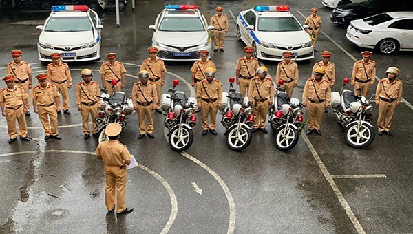 Lực lượng Cảnh sát giao thông Tuyên Quang ra quân xử lý xe vi phạm nồng độ cồn