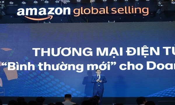 Ông Gijae Seong - Giám đốc Điều hành Amazon Global Selling Việt Nam chia sẻ về xu hướng phát triển thương mại điện tử xuyên biên giới.