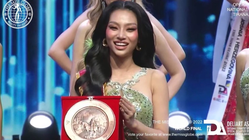 Lâm Thu Hồng đăng quang Á hậu 4 The Miss Globe 2022