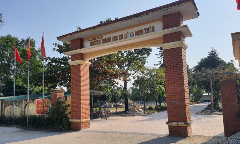 Trường THCS Nghi Xuân nơi có nhiều bất thường trong khâu mở thầu dự án cải tạo, nâng cấp.