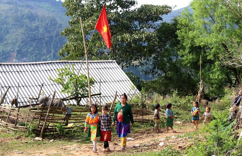 Xã Mường Lý, huyện Mường Lát có tỉ lệ hộ nghèo trên 70% (Ảnh: Đặng Trung)