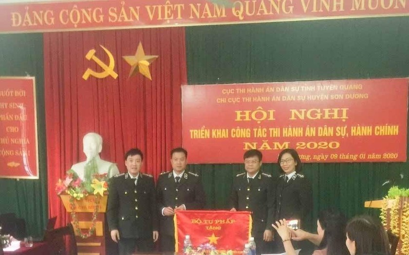 Chuyển biến tích cực trong công tác thi hành án dân sự ở Sơn Dương, Tuyên Quang.