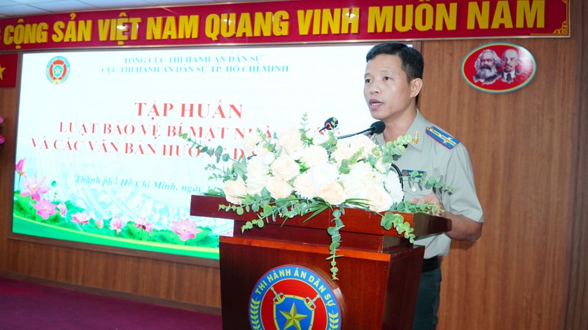 Cục THADS TP. Hồ Chí Minh: Tập huấn Luật Bảo vệ bí mật nhà nước và các văn bản hướng dẫn ảnh 3