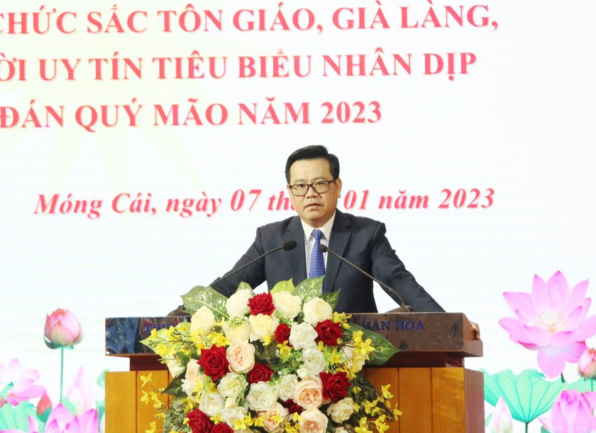 Đồng chí Hoàng Bá Nam - Tỉnh ủy viên, Bí thư Thành ủy Móng Cái.