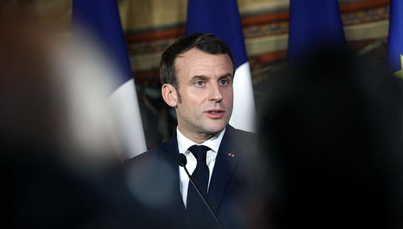 Tổng thống Pháp Emmanuel Macron khẳng định dịch Covid-19 đang lan rộng trên toàn châu Âu. (Ảnh: Bloomberg)