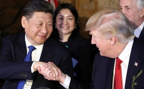 Chủ tịch Trung Quốc Tập Cận Bình (trái) và Tổng thống Mỹ Donald Trump. Ảnh: WP/VOV