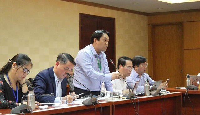 Phó Tổng cục Trưởng Tổng cục Môi trường Nguyễn Hưng Thịnh tại cuộc họp báo