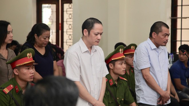 Các bị cáo tại TAND tỉnh Hà Giang