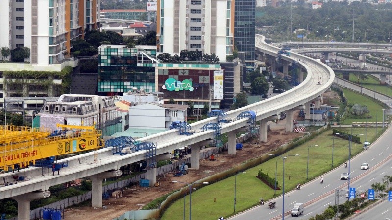 Đường sắt đô thị tuyến số 1 Bến Thành - Suối Tiên là một trong những dự án chậm tiến độ, làm tăng mức đầu tư