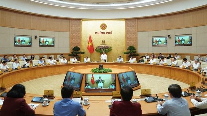 Quang cảnh phiên họp Chính phủ thường kỳ Tháng 5.