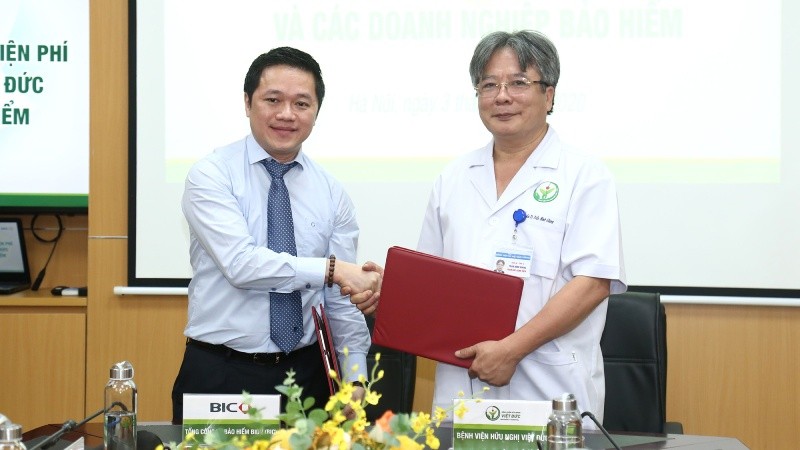 Công ty Bảo hiểm BIDV và Bệnh viện Hữu nghị Việt Đức ký kết hợp tác triển khai dịch vụ bảo lãnh viện phí