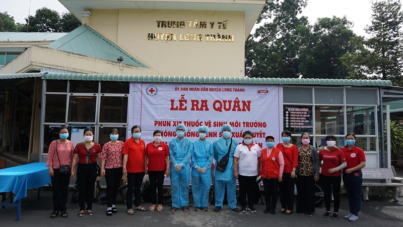 Tổ công tác gồm có đại diện Hội CTĐ huyện Long Thành, Công ty Vedan và Trung tâm Y tế dự phòng huyện Long Thành