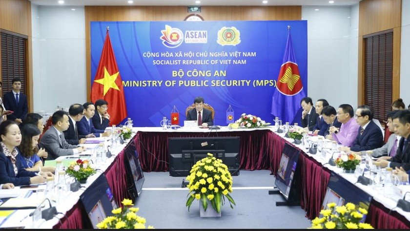 Đoàn Việt Nam dự Hội nghị Quan chức cấp cao ASEAN về phòng, chống tội phạm xuyên quốc gia lần thứ 20 (SOMTC 20) do Philippines chủ trì theo hình thức trực tuyến vào tháng 9/2020.