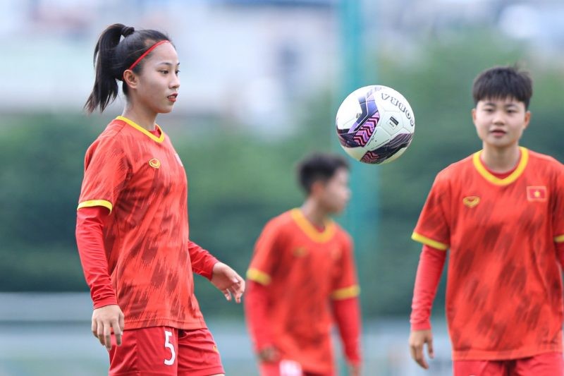 Mục tiêu của đội U20 Việt Nam là góp mặt tại VCK U20 nữ châu Á 2024 (ảnh Minh Dân)