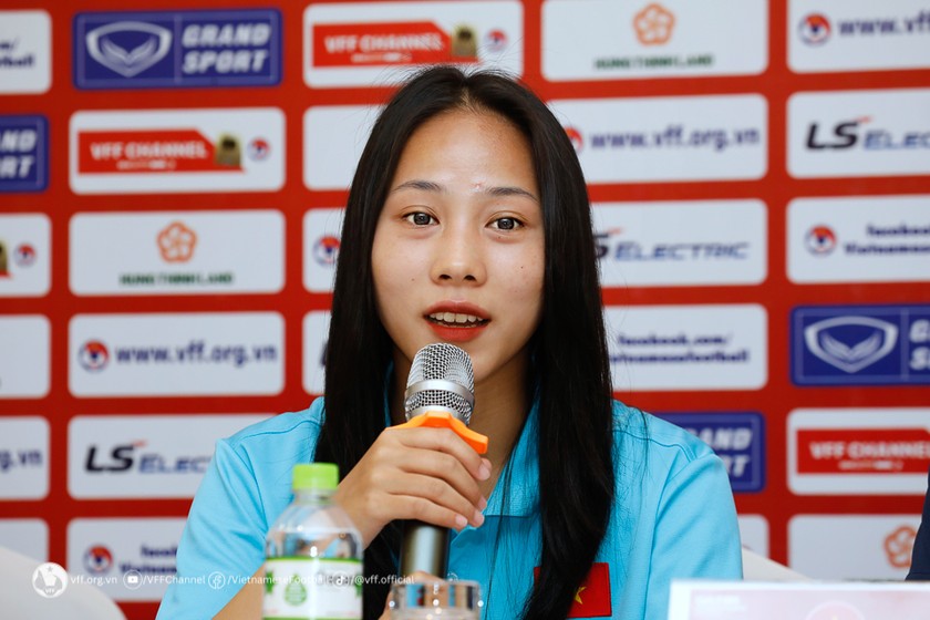 Đội trưởng U20 nữ Việt Nam – hậu vệ Lê Thị Bảo Trâm (ảnh VFF)