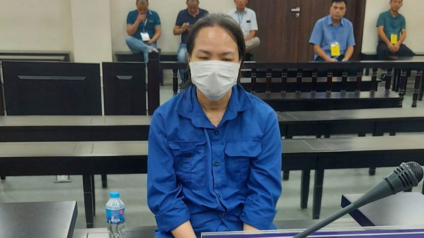 Bị cáo Ngô Thị Chinh tại tòa.