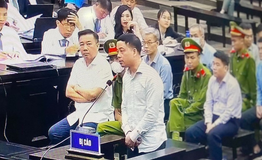 Bị cáo Phạm Trung Kiên tại tòa.