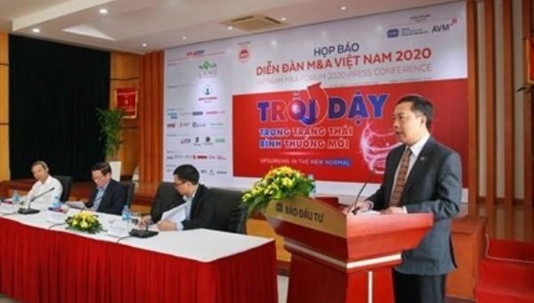 Họp báo về Diễn dàn M&A Việt Nam 2020.
