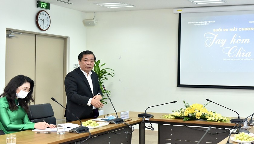 Ông Nguyễn Kim Anh - Phó Thống đốc NHNN tại buổi họp báo.