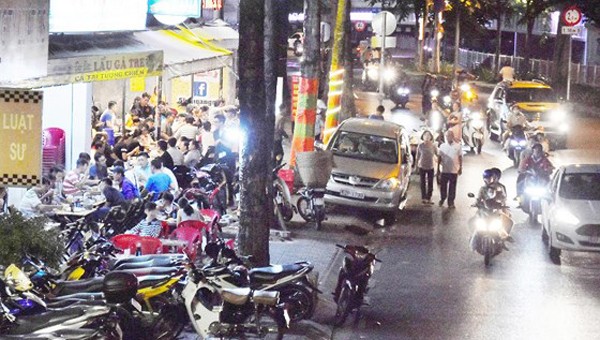 Hình ảnh ghi nhận tại  đường Hoàng Sa (TP HCM). Ảnh: Quang Huy/Sài Gòn giải phóng.