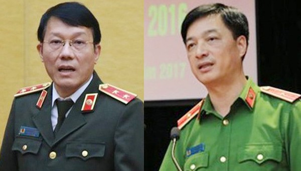 2 tân Thứ trưởng Bộ Công an Lương Tam Quang và Nguyễn Duy Ngọc.