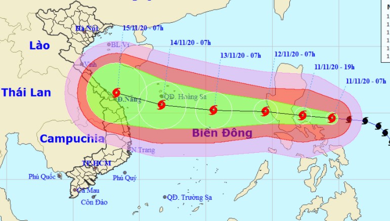Sáng mai bão số 13 đổ bộ Biển Đông, miền Trung cần sớm có phương án ứng phó