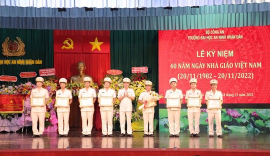 Trường Đại học An ninh Nhân dân long trọng kỷ niệm Ngày Nhà giáo Việt Nam ảnh 7