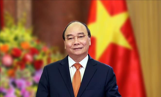 Chủ tịch nước Nguyễn Xuân Phúc. Ảnh: Thống Nhất/TTXVN 
