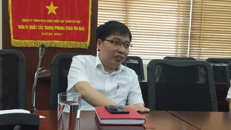 Ông Nguyễn Đức Mạnh, Phó Tổng Giám đốc Công ty TNHH MTV công viên cây xanh Hà Nội.