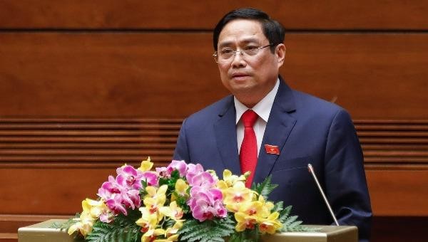 Thủ tướng Chính phủ Phạm Minh Chính phát biểu nhậm chức.