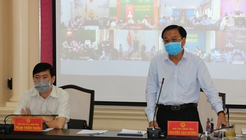 Ông Nguyễn Văn Dương phát biểu chỉ đạo tại cuộc họp, Ảnh: Nguyệt Ánh
