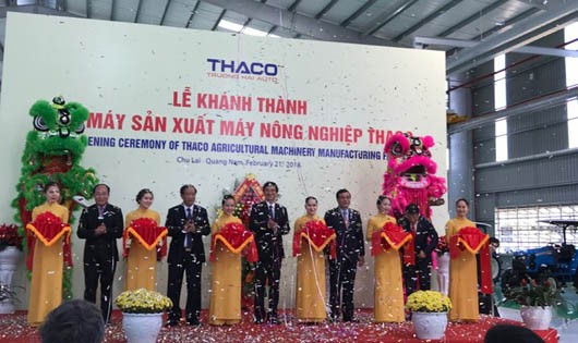 Lễ khánh thành Nhà mát sản xuất Máy nông nghiệp Thaco