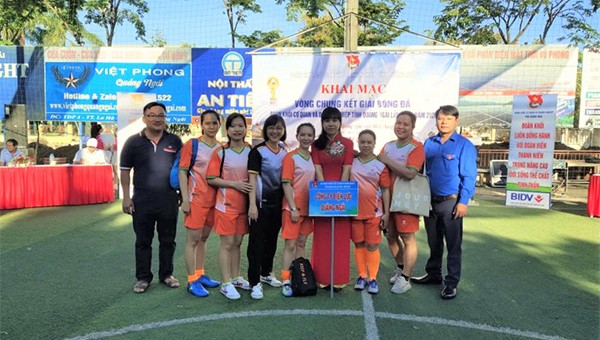 Điện lực Quảng Ngãi tham dự giái bóng đá Đoàn khối Cơ quan và Doanh nghiệp tỉnh