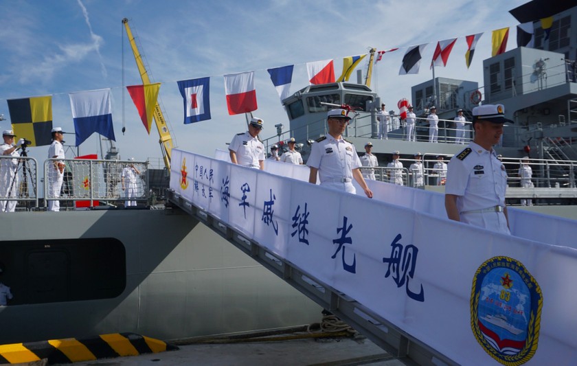 Tàu huấn luyện của Hải quân Trung Quốc thăm Đà Nẵng ảnh 2