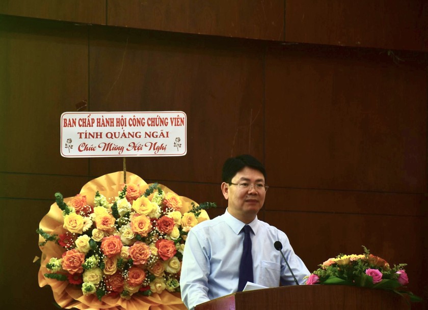 Thứ trưởng Bộ Tư pháp Nguyễn Thanh Tịnh tham dự, phát biểu chỉ đạo Hội nghị.