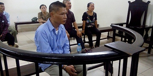 Bị cáo Quang tại tòa.