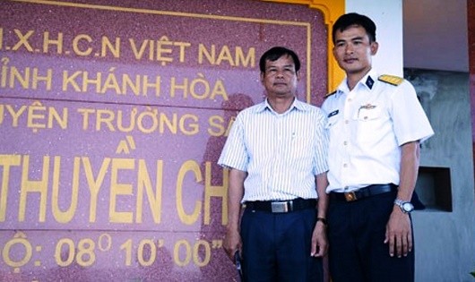 Bác Nguyễn Thanh Lịch và con rể Lương Tú Đa.