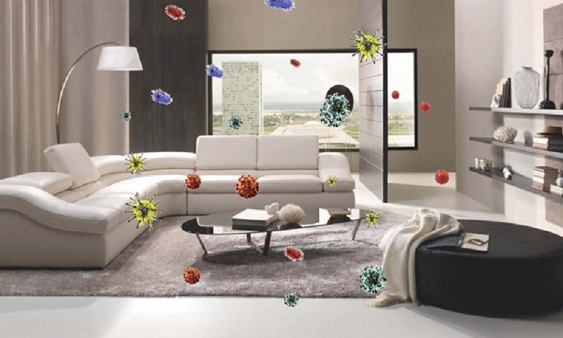 Sofa, thảm, chăn gối, phòng bếp...chính là nơi ẩn nấp của vi khuẩn, nấm mốc gây ô nhiễm không khí trong nhà (Ảnh minh họa)