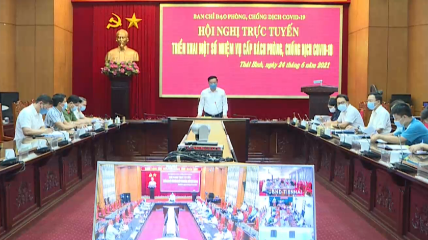 Chủ tịch UBND tỉnh Nguyễn Khắc Thận yêu cầu thực hiện một số biện pháp giãn cách phòng chống dịch COVID-19.