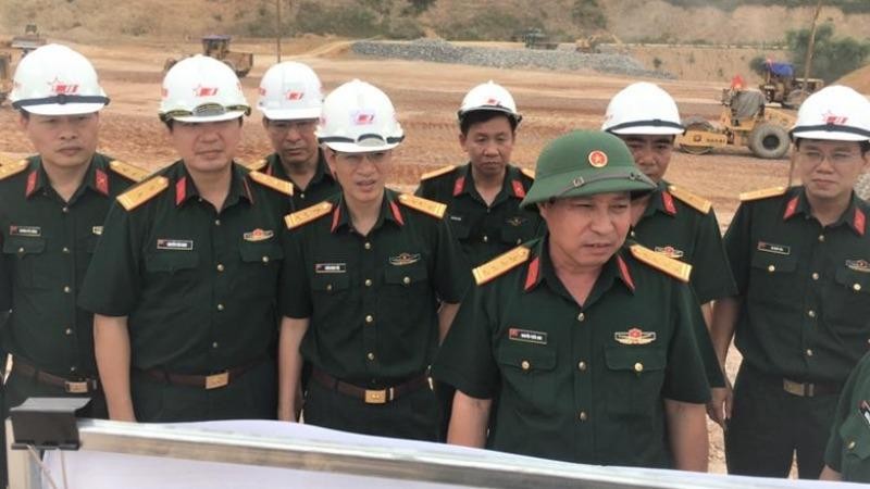 Tổng công ty Xây dựng Trường Sơn thi công công trình hồ chứa nước Cánh Tạng (Hòa Bình).