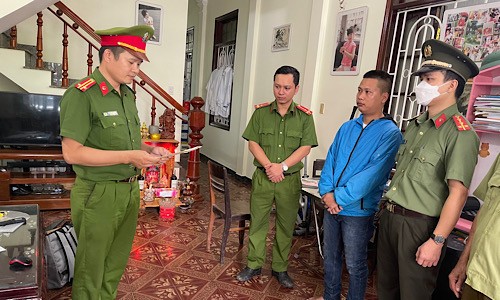 Nguyễn Thanh Lâm tại thời điểm bị bắt.