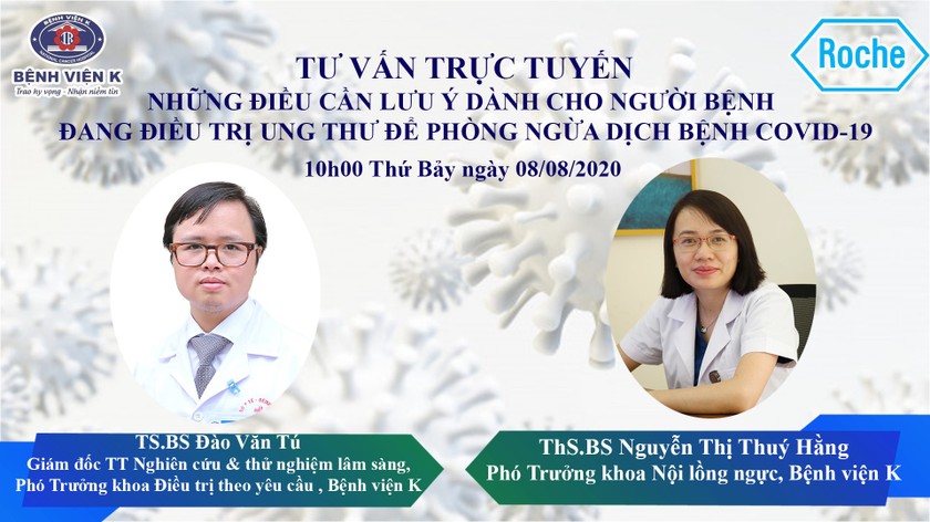 Bệnh viện K tư vấn trực tuyến điều trị ung thư với sự đồng hành của Roche Việt Nam
