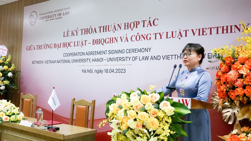 Trường ĐH Luật – ĐHQGHN ký thỏa thuận hợp tác với Công ty Luật Vietthink về đào tạo và sử dụng nhân lực ảnh 4