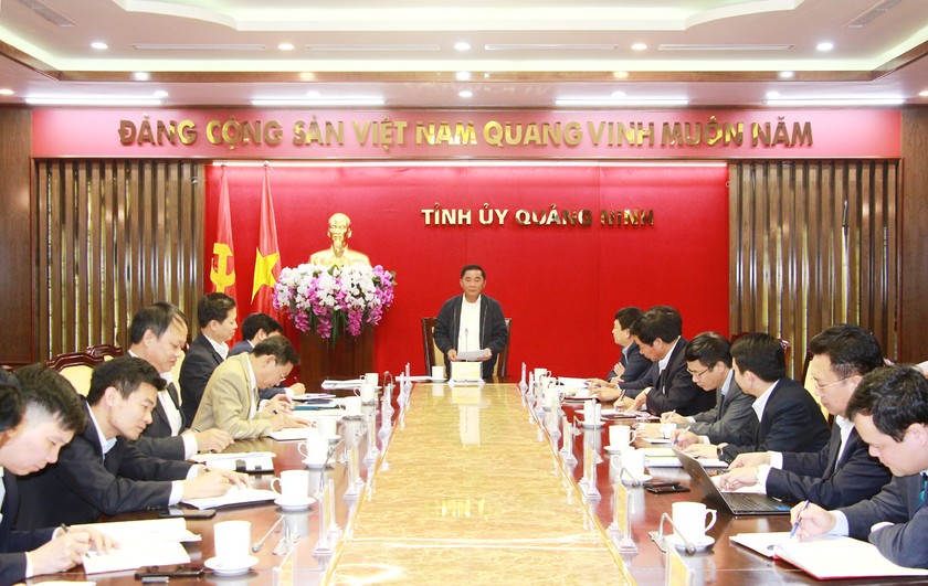 Chủ nhiệm Ủy ban Kiểm tra Trung ương Trần Cẩm Tú ghi nhận tỉnh Quảng Ninh đã xử lý kịp thời các Đảng viên vi phạm 
